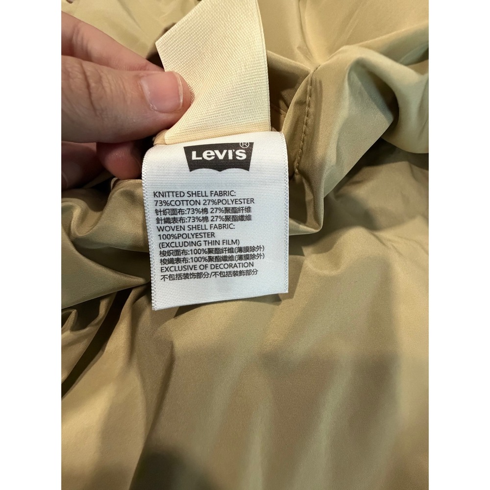 Levis Reversible Varsity Bomber Jacket Kids Red Khaki Asian Market Size M 150/72 - Picture 15 of 15